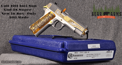Colt 1911 Inti Sun God 38 Super
NIB
Only 500 made TALO