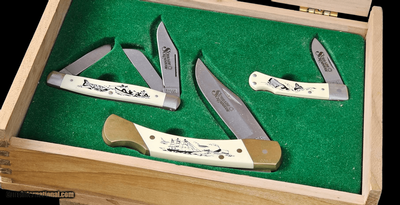 Schrade Scrimshaw Knife Set -Moby Dick- USA MADE - Image 5 of 5