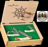 Schrade Scrimshaw Knife Set -Moby Dick- USA MADE