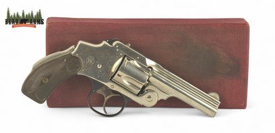 Smith & Wesson New Departure 38 S&W w/original box NICKEL *MADE 1890 1898*