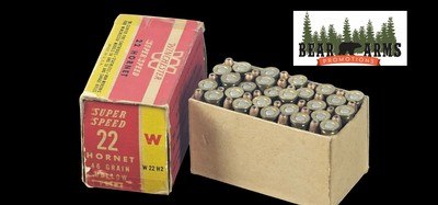 Winchester Super Speed 22 Hornet 46 Grain Hollow Point (FULL BOX)