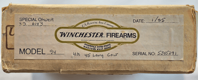 Winchester 94 Trapper Special Order 45 Colt -UNFIRED IN BOX- MADE IN 1985 - Image 13 of 13