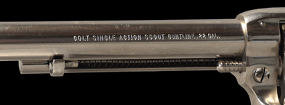 Colt Single Action Scout Buntline 22LR/22 Magnum Nickel -Unfired in the Box- MADE 1969 - Image 7 of 12