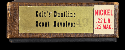 Colt Single Action Scout Buntline 22LR/22 Magnum Nickel -Unfired in the Box- MADE 1969 - Image 5 of 12