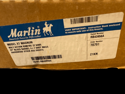 Marlin XT Magnum 22 Magnum w/original box & scope 2011-2020 - Image 6 of 6