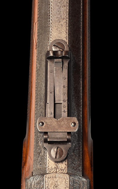 Remington Keene Sporting Rifle 45-70 RARE EXHIBITION GRADE NICKEL ENGRAVED - Image 7 of 20