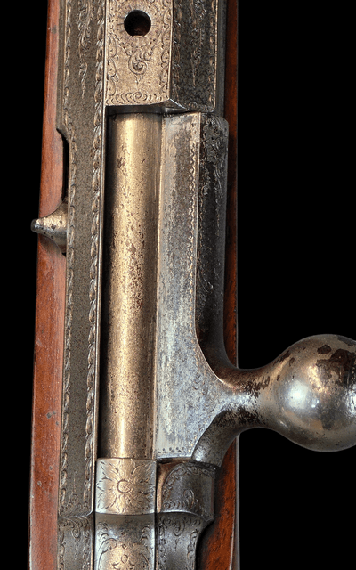 Remington Keene Sporting Rifle 45-70 RARE EXHIBITION GRADE NICKEL ENGRAVED - Image 6 of 20