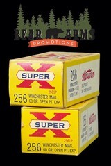 (2) full boxes of Western Super X 256 Winchester Magnum 60 Grain ammo - 1 of 8