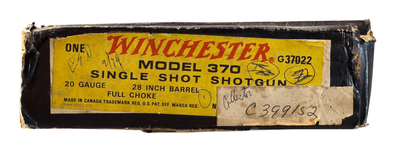 Winchester 370 Single Shot 20 Gauge in original box & paperwork 1968-1973 - Image 18 of 19