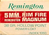 (1) Full box Remington 5mm Magnum Ammo 38 Grain Hollow Point - Image 3 of 4