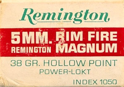 (1) Full box Remington 5mm Magnum Ammo 38 Grain Hollow Point - Image 3 of 4