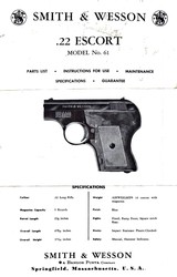Smith & Wesson 61 Escort 22LR w/original box, papers, & S&W soft case -RARE NICKEL- - Image 2 of 12