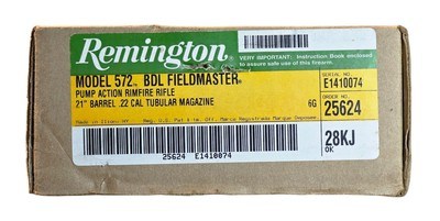 Remington 572 BDL Fieldmaster 22LR -UNFIRED IN ORIGINAL BOX- COLLECTOR! - Image 12 of 12