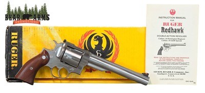 Ruger Redhawk 44 Magnum w/original box & manual -1983- 7 1/2