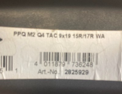 Walther PPQ M2 Tac threaded 9mm w/box and all accessories - Image 2 of 3