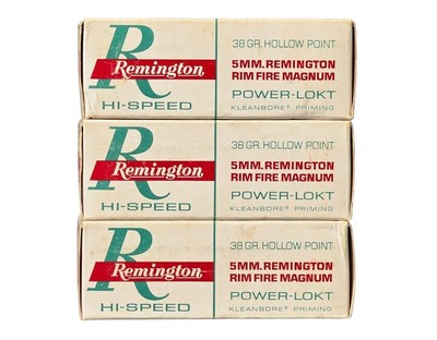 (3) full boxes Remington 5mm ammo 38 Grain Hollow Point - Image 2 of 4