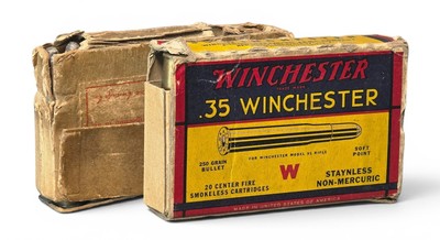 Winchester 1895 Takedown 35 Winchester -MADE 1923- w/(2) factory partial boxes ammo - Image 20 of 21