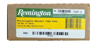 Remington 700 ADL 243 Win -UNFIRED IN THE BOX- - Image 8 of 8