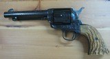 Colt - Engraved single action , 45cal , 5 1/2 , shipped in1882 , rebuilt - 6 of 10