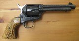 Colt - Engraved single action , 45cal , 5 1/2 , shipped in1882 , rebuilt - 1 of 10
