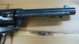 Colt - Engraved single action , 45cal , 5 1/2 , shipped in1882 , rebuilt - 5 of 10