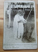 2 Cabinet card photographs of Native American Children - in full dress - 3 of 3