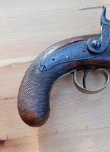 Derringer style Large .50.Caliber Boot Pistol by T.Perkins circa 1850's - 9 of 12