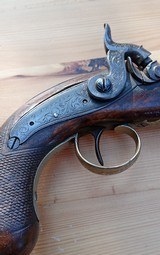 Derringer style Large .50.Caliber Boot Pistol by T.Perkins circa 1850's - 4 of 12