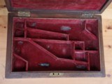 ANTIQUE - Wooden Case for two Colt pistols , fits 1849 pocket's OR Model 1862 Police - 1 of 7