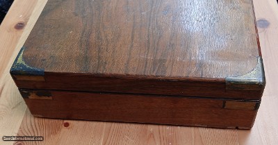 ANTIQUE - Wooden Case for two Colt pistols , fits 1849 pocket's OR Model 1862 Police - Image 5 of 7