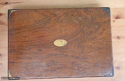 ANTIQUE - Wooden Case for two Colt pistols , fits 1849 pocket's OR Model 1862 Police - Image 2 of 7