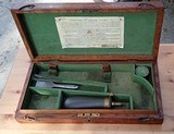 ANTIQUE - English OAK pistol case - fits Model 1860 Army OR Model 1851 Navy - 3 of 9