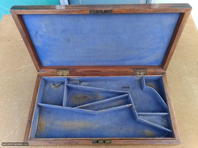 ANTIQUE - Vintage Wooden Case for Colt Model 1860 Civil War Army with Stock