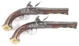 ANTIQUE – Pair of Massachusetts made Revolutionary War Colonial Pistols by Asa Waters - 2 of 12