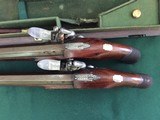 ANTIQUE - CASED PAIR OF FLINTLOCK DUELING PISTOLS BY LAING OF EDINBURGH. - 8 of 12