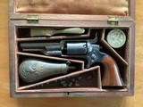 ANTIQUE - Vintage Cased Colt Root pistol with flask - caps - Bullet Mold - 5 of 14