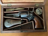 ANTIQUE - Vintage Cased Colt Root pistol with flask - caps - Bullet Mold - 9 of 14