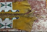 Wonderful ANTIQUE set of Beaded Native American Childs Leggings - 4 of 10