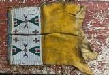 Wonderful ANTIQUE set of Beaded Native American Childs Leggings - 5 of 10