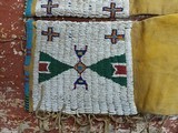 Wonderful ANTIQUE set of Beaded Native American Childs Leggings - 6 of 10