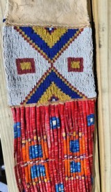 CLASSIC - Antique - Native American Sioux Beaded Pipe Bag - - 10 of 12