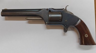 Smith & Wesson - Old Army no.2 -
32 rimfire - 5 inch - EARLY 4 digit