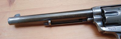 ANTIQUE - Colt Single Action - model 1873 - 45 cal , 7 1/2 inch . touches of case color - Image 3 of 11