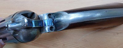 ANTIQUE - Colt Single Action - model 1873 - 45 cal , 7 1/2 inch . touches of case color - Image 10 of 11