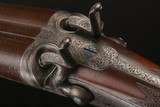 Henry W. Egg 12 Bore “Two Inch” Hammergun | Rare J. Thomas Patent Snap-Action Underlever | Engraved Skeletal Buttplate - 15 of 15