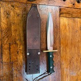 Randall Made Knife with Green Tenite Handle - 4 of 14