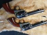 Pair of Cimarron 1873 Cattleman Revolvers in 32WCF - 3 of 8