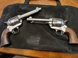 A great pair of stainless Great Western II Revolvers in .357 MAG with lowered hammers. Great for SASS - 2 of 5