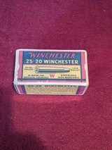 WINCHESTER 25-20 VINTAGE BOX FULL - 1 of 3