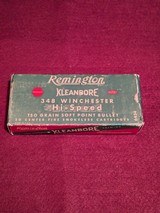 REMINGTON KLEANBORE 348 WINCHESTER